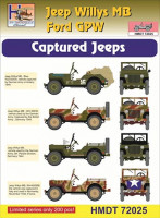 Hm Decals HMDT72025 1/72 Decals Jeep Willys MB/Ford GPW Captured Jeeps