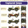 Hm Decals HMDT72025 1/72 Decals Jeep Willys MB/Ford GPW Captured Jeeps