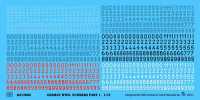 HAD J72006 Decal German numbers Part I. 1/72