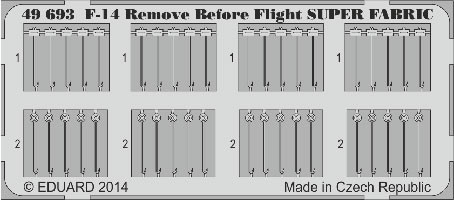 Eduard 49693 F-14 Remove Before Flight SUPER FABRIC