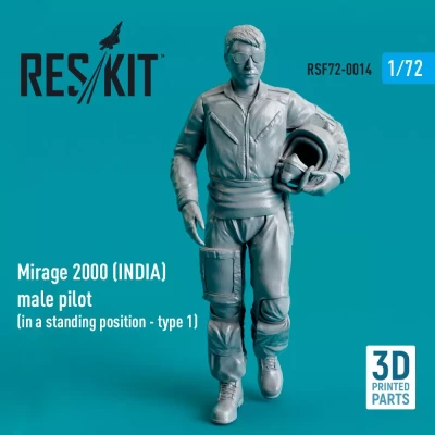 Reskit F72014 Mirage 2000 INDIA male pilot - standing 1 1/72