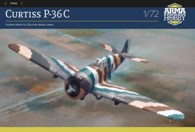 Arma Hobby 70082 Curtiss P-36C (3x camo) 1/72