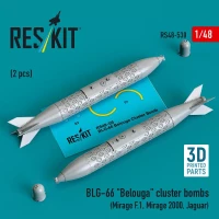 Reskit 48530 BLG-66 'Belouga' cluster bombs (2 pcs.) 1/48