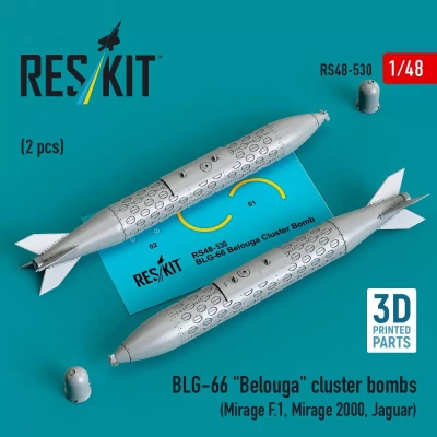 Reskit 48530 BLG-66 'Belouga' cluster bombs (2 pcs.) 1/48