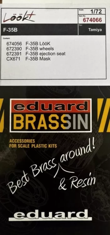Eduard 674066 BRASSIN F-35B Lookplus 1/72