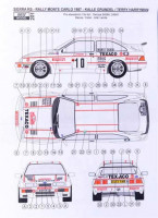 Reji Model 201 Transkit Sierra RS Rally Monte Carlo 1987 1/24