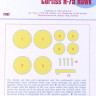 Peewit PW-K71002 1/72 Camouflage mask Curtiss H-75 Hawk (AZ MOD.)