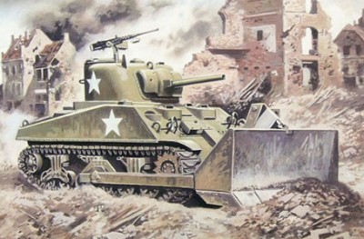 UniModel UMM-72214 Танк М4А2 с М1 бульдозерным отвалом 1/72