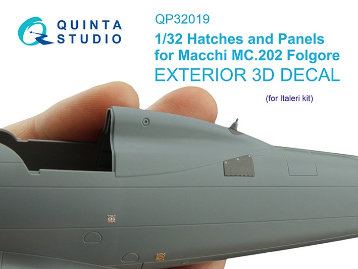 Quinta Studio QP32019 Лючки и панели для Macchi Mc. 202 Folgore (Italeri) 1/32