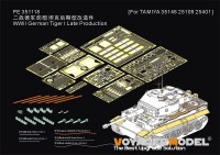Voyager Model PE351118 WWII German Tiger I Late Production (TAMIYA35146 25109 25401) 1/35