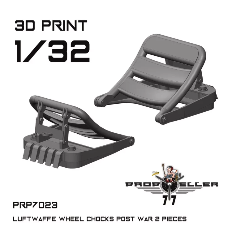 77 Propeller 77PRP-7023 Luftwaffe wheel chocks - post war (2 pcs.) 1/32