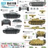 Star Decals 35-C1119 SS-Sturmgeschutz/StuG # 3. 2. SS-Das Reich. Sturmgeschutz/StuG.III Ausf.B and Ausf.G. Including 'York', 'Ziethen', 'Derfflinger', 'Florian Geyer', 'Bismarck', 'Gotz von Berlichingen', 'Schinderhannes'.SS - Sturmgeschutz/StuG # 3. Das