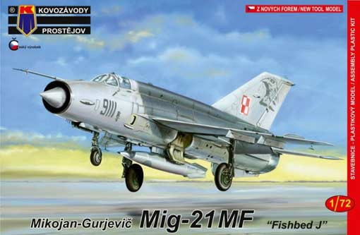 Kovozavody Prostejov 72085 MiG-21MF 'Fishbed J' - Warsaw Pact (4x camo) 1/72