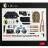 Reskit K48165 Westland Lysander Mk.III - interior 3D (EDU) 1/48