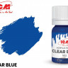 ICM C1012 Ясный синий(Clear Blue), краска акрил, 12 мл