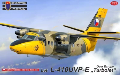 Kovozavody Prostejov 72457 L-410 UVP-E Turbolet over Europe (4x camo) 1/72