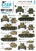 Star Decals 72-A1005 Finnish Tanks in WWII #1. KV-1, Pz.Kpfw.IV, ISU-152, T-37 and T-38 Amphibious Tanks [Soviet ] 1/72