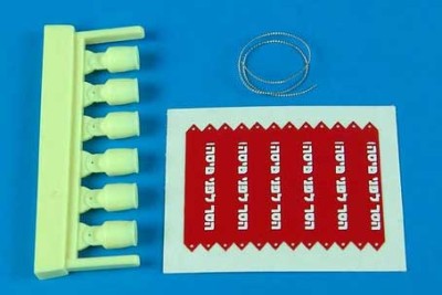 Aerobonus 320006 AIM 9 L/M/N seeker head cover with R.B.F flags - IDF 1/32