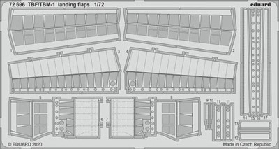Eduard 72696 SET TBF/TBM-1 Avenger landing flaps (HAS)