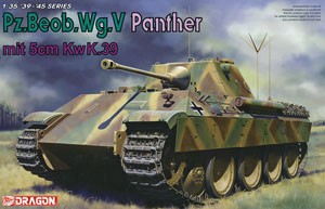 Dragon 6821 Panther D mit 5cm Kw..39/1 1/35