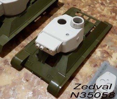 Zedval N35058 Конверсия Т-34/76 обр. 1941года в Т-34-3 1/35