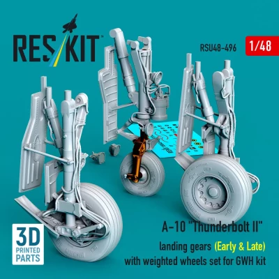 Reskit U48496 A-10 landing gears early &amp; late (GWH) 1/48