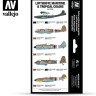 Valejio VAL-71164 Набор красок для аэрографии морские и тропические цвета люфтваффе, 8 шт
