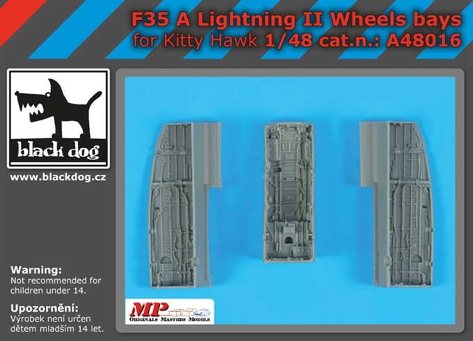 BlackDog A48016 F 35A Lightning II wheel bays (KITTYH) 1/48