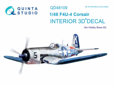 Quinta studio QD48109 F4U-4 (для модели HobbyBoss) 1/48