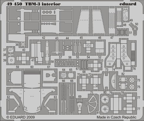 Eduard 49450 TBM-3 interior S.A. HBS