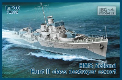 IBG Models 70006 HMS Zetland 1942 Hunt II class destroyer escort 1/700