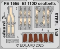 Eduard FE1555 Bf 110D seatbelts STEEL (EDU) 1/48