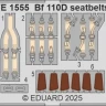 Eduard FE1555 Bf 110D seatbelts STEEL (EDU) 1/48