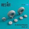 Reskit RS72-0240 De Havilland Mosquito wheels (AIRF/HAS/TAM) 1/72