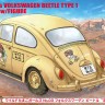Hasegawa 52288 Wild Egg Girls VW BEETLE Type 1 “Rei Hazumi”, набор с фигуркой девушки (Limited Edition) 1/24