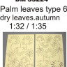 Dan Models 35224 пальмовые листья желтые, сухие набор №6 1/35