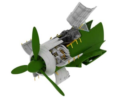 Eduard 672088 Fw 190A-8 engine &amp; fuselage guns 1/72