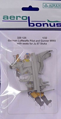 Aerobonus 320125 Luftwaffe Pilot&amp;Gunner WWII w/ seat for Ju 87 1/32