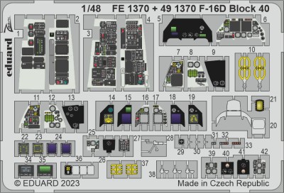 Eduard BIG49385 F-16D Block 40 (Kin) 1/48