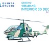 Quinta Studio QD35112 AH-1G Cobra (ICM) 3D Декаль интерьера кабины 1/35