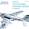 Quinta studio QD48164 A-6A Intruder (для модели HobbyBoss) 3D Декаль интерьера кабины 1/48