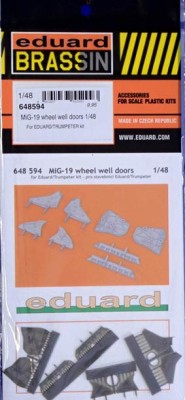 Eduard 648594 BRASSIN 1/48 MiG-19 wheel well doors (EDU/TRUMP)