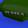 Eduard 648688 BRASSIN Fw 190D exhaust stacks (EDU) 1/48