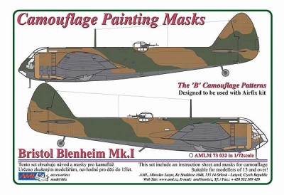 AML AMLM73032 Маска камуфляж Bristol Blenheim Mk.I 'B' 1/72
