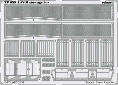 Eduard TP099 LAV-M stowage box Trumpeter