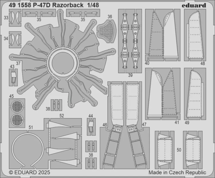 Eduard 491558 SET P-47D Razorback (MINA) 1/48