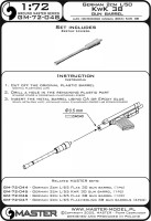Master (Pl) G72048 German 2cm L/50 Kw.K. 38 (1 pc.) 1/72