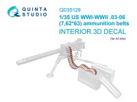 Quinta studio QD35129 Североамериканская патронная лента под калибр 7,62-63 мм (.03-06) ПМВ, ВМВ (для всех моделей) 1/35