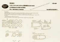 New Ware NWA-M0121 Mask FJ-4/FJ-4B Fury ADVANCED (HOBBY 80312/3) 1/48