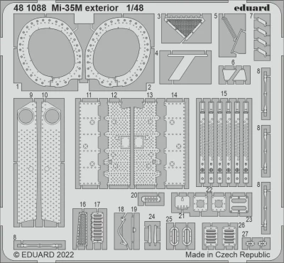 Eduard 481088 SET Mi-35M exterior (ZVE) 1/48